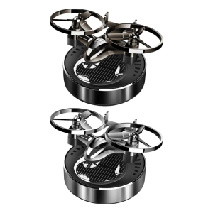 Decorative Solar Plane Car Scent Diffuser with Automatic Rotation Solar Energy Plane Car Scent Ornament for Car