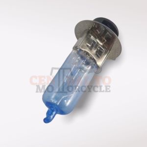 LAMPU BOHLAM DEPAN XENON BIRU LANCIP & BULAT MOTOR BEBEK DAN MATIC 35 WATT DC 12V PUTIH TERANG