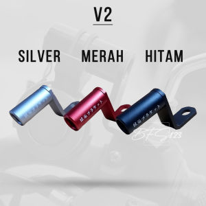 Bracket Spion Motor Lampu Senter Holder HP Aluminium Aloy