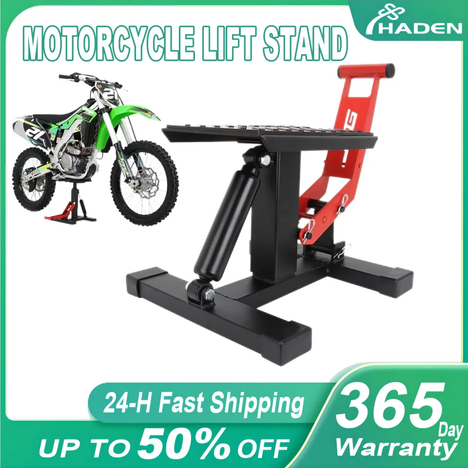 HADEN Motorcycle Lifter Platform Universal Repair Lifter Stand For Honda  Yamaha Suzuki Kawasaki KTM