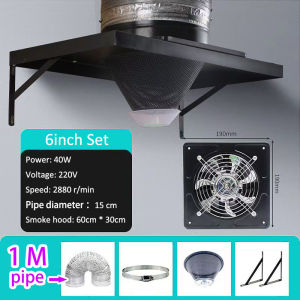 60*30 cm frame Simple range hood high suction exhaust fan set Kitchen ventilator on wall