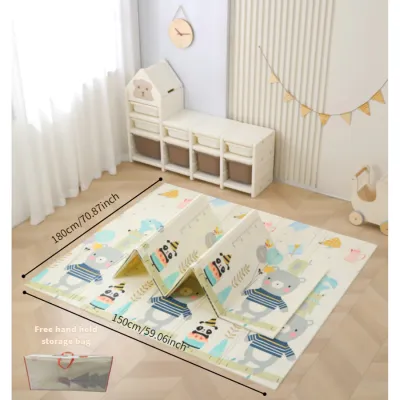 1CM Foldable Baby Mat For Crawling/Play/Floor/Sleeping/Fence With Two Sides Waterproof