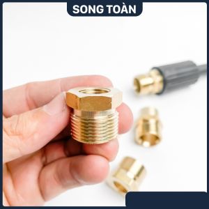 Đầu Nối Chuyển Ren Máy Rửa Xe Đầu Nối Cà Rá Ren Trong Ren Ngoài 22 21 17 14 13mm
