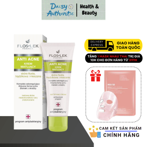 Kem Dưỡng Floslek Anti Acne Mattifying Cream 50ml - Ngăn Ngừa Mụn và Kiểm Soát dầu nhờn