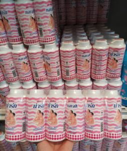 แป้งเด็กน่ารัก สีชมพู ขนาด45กรัม  Narak ยกแพค12ชิ้น