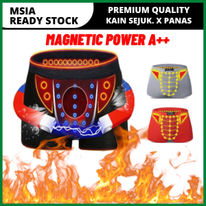 Seluar Dalam Ajaib Power Magnetic Underwear Strong Men Lelaki Magic Boxers Shorts Infrared Ion Ubat Zakar Besar Sexy Sex