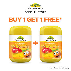 [B1G1] Natures Way Kids Smart Vita Gummies Vitamin C + Zinc 60S [Exp date: March 2026]