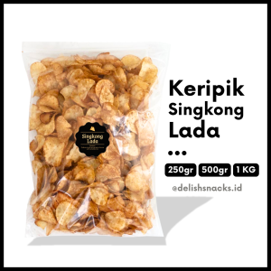 [DELISH SNACKS] Keripik Singkong Lada (Grosir) 250gr 500gr 1 KG / Snack Cemilan Grosiran Kiloan