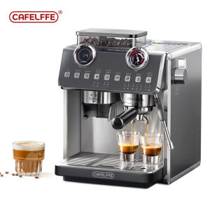 Cafelffe Dual Boiler System Barista Pro 20Bar Bean to Espresso Cafetera Coffee Machine with Full Kit for Cafe Hotel Restaurant 58MM