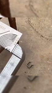 Nurm Metal Ruler Square Tube to Round Ruler Square Steel 90° Bend Arc Angle Marker DIY Pipe Bending Guide