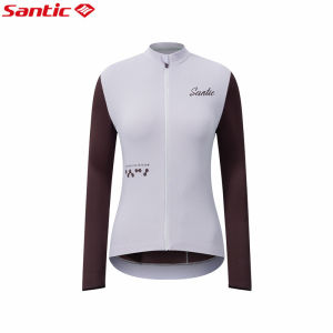 Santic Women Cycling Jacket Thermal Windproof Long Sleeve Outdoor Bicycle Bike Jersey Tops