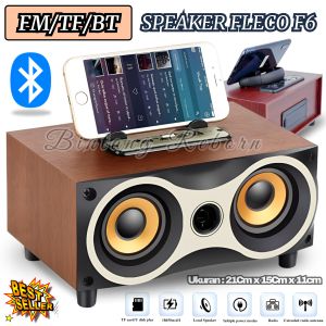 TERLARIS ~Speaker Bluetooth Full Bass / Salon Bluetooth Full Bass Fleco F6 | Speaker Bluetooth Portebel Tanpa kabel | Speaker Bluetooth Super Bass | Salon Bluetooth Portebel | Tws Bluetooth ~ BRO