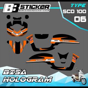 Decal Scoopy BISA HOLOGRAM Full Body Full Block Dekal New Fi 2017 2018 2019 Scd 100