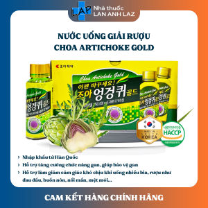 1 chai giải rượu CHOA ARTICHOKE GOLD (Hàng nhập khẩu) - Thực phẩm bảo vệ gan đến từ Hàn Quốc.