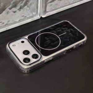 Luxury For Magsafe Shockproof Clear Bumper Phone Case for iPhone Air 17 Pro Max 16 Plus Strong Magnetic Wireless Charge PC Cover