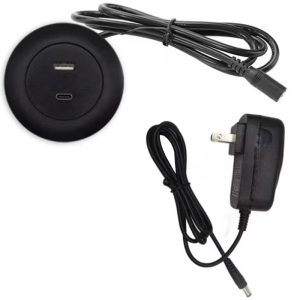 USB Desktop Power Grommets 68mm Invisible Desk Hole Power Outlet Recessed USB Desk