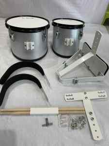 La Marcha Double Duo 2 pc Marching Snare drum with harness (8" and 10")