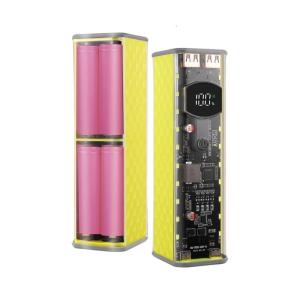 Dễ dàng cài đặt 8x18650 transparents sạc trường hợp 45wpd công nghệ sạc nhanh multiports đầu ra