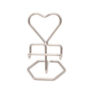 OOC Heart-Shaped Phone Stand Metal portable Business Card Stand Phone Accessories durable Phone Rack