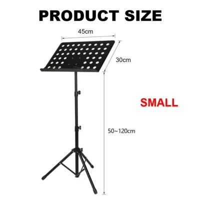 Conductor Orchestral Music Sheet Stand Menu Choir Song Guitar Singer Book Note Durable Stand Tripod Base