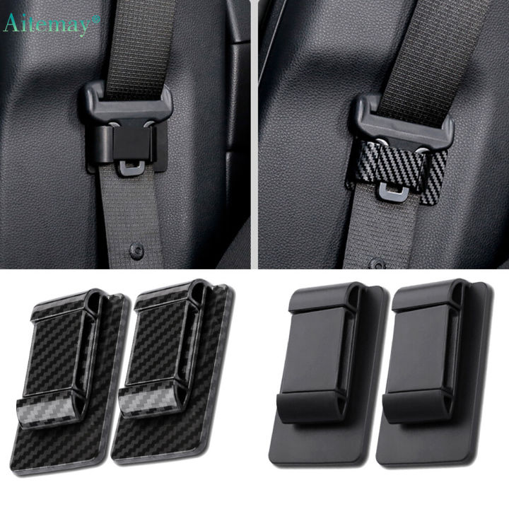 Aitemay 2 Pcs Universal Car Seat Belt Holder Stabilizer Fastener Style ...