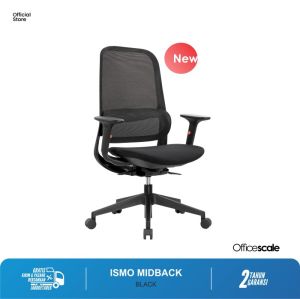 Kursi Kantor Kursi Kerja Ismo Mid Back Black