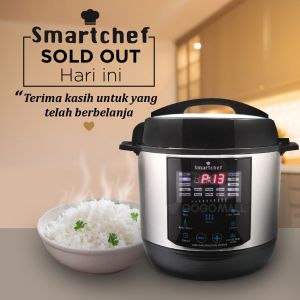 Smartchef Penanak Nasi rendah gula daya listrik hemat listrik stainless steel watt