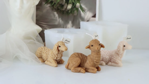 Little Sheep Silicone Mold Simulated Animal Shaped Mould for Pet Lovers Making Supplies