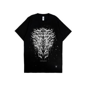 Casual Original T Shirt Vampire Kingdom Black Skelevorn T-Shirt