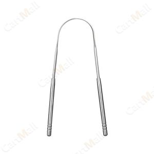 Stainless Steel Tongue Cleaner Portable Tongue Scrapers Brushes for Fresher Breath
