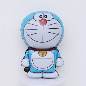 Bong bóng bóng bay 3D hình mèo ngũ sắc size đại 80x60cm trang trí sinh nhật thôi nôi cho bé trai bé gái người lớn