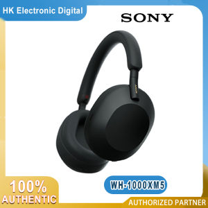 Sony WH-1000XM5 Wireless Over-Ear Headphones Noise Canceling Bluetooth 5.2 Auto NC Optimizer 30hr Battery Hi-Res Audio 8 Microphones Dual Processors Lightweight Design Voice Assistant Compatible