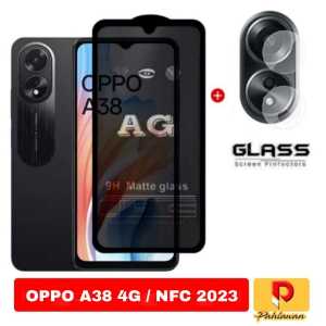 PAKET 2 IN 1 TEMPERED GLASS MATTE ANTI MINYAK FOR OPPO A18 2023 / OPPO A98 4G / OPPO A98 5G 2023 / OPPO A38 4G / OPPO A38 4G NFC / OPPO A58 4G / OPPO A78 4G / OPPO A78 5G / OPPO RENO 8T 4G / OPPO A17 9H MATTE GLASS