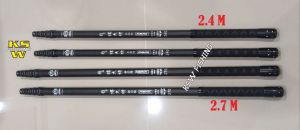 สวิงตักปลา ด้ามสวิงคาร์บอน < หัวสวิงอลูมิเนียม ชุปอโนไดซ์  ทรงสี่เหลี่ยม : สวิงช้อนปลา