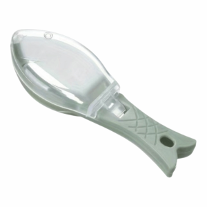 NOBLELUX Fast Remove Fish Scale Scraper with Container Manual Fish Skin Brush Versatile with Cover Scraping Scales Device Seafood