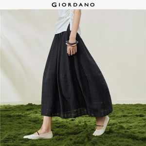 GIORDANO Women Skirt Non-Elastic Skirt Woven Fabric Skirt 18466602