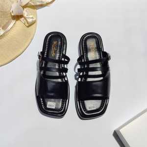 Jessy Sandal Wanita Empuk Motif Gesper / Sandal Slop Trendy