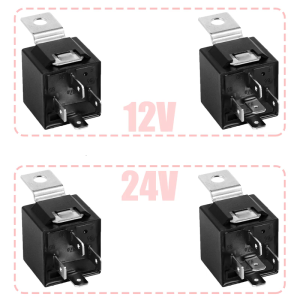 12V/24V 5 Pin 40A Rơ Le chịu nhiệt độ cao nhựa xây dựng tối ưu hóa mạch ổn định