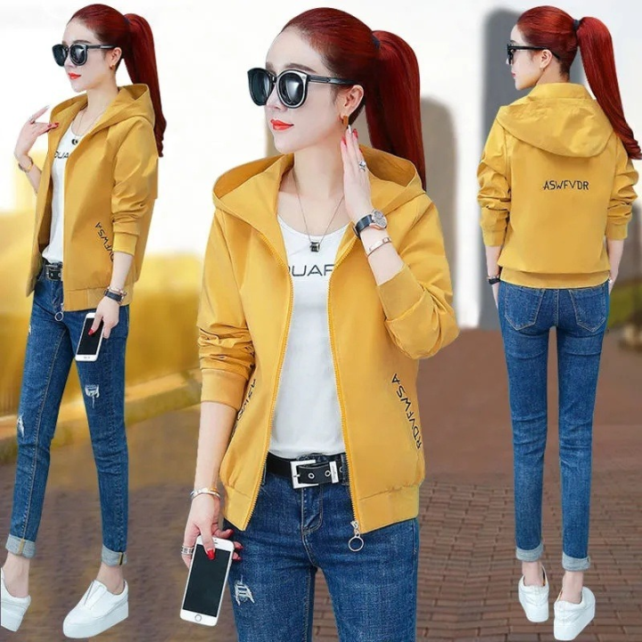 Long Jacket Ladies Top Coat Design Women Jacket With Zipper Korean
