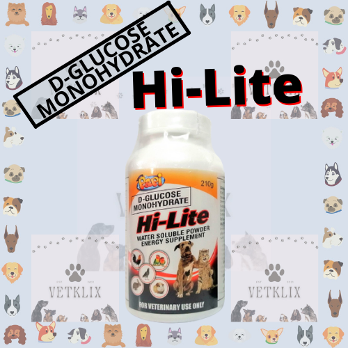 VETKLIX II] Papi Hi-Lite Dextrose Powder 210g Water Soluble Powder
