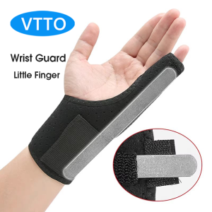 VTTO 1PC Little Finger Splint Support Brace for Tenosynovitis Arthritis Tendonitis Trigger Little Finger Immobilizer Fits Men Women Left and Right