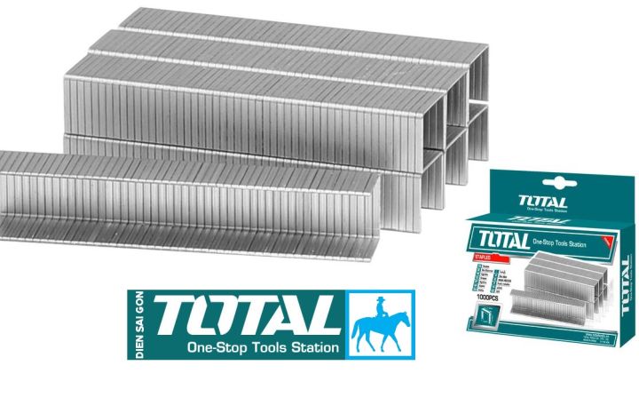 Hộp 1000 đinh ghim chữ U bấm gỗ nhựa bằng thép cứng 1.2mm cao 12mm 10mm ...