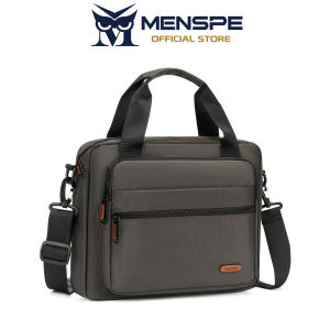 MENSPE Mens Shoulder Bag Business Laptop Bag Fashion Waterproof Messenger Bag Portable Travel Bag Large Capacity Handbag Cross Body Bag Lightweight Casual Bag Leisure Sport Street Bag