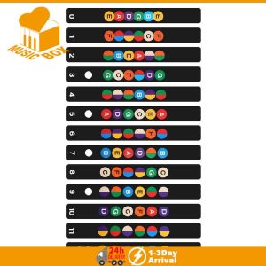 Guitar Stickers Guitar Fretboard Note Labels Guitar Parts Stickers Random Acoustic吉他音名贴纸