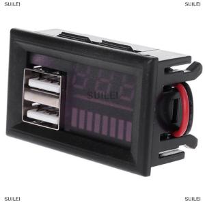 [COD] PkYeG เครื่องวัดระดับแบตเตอรี่ Car12V แรงดันไฟฟ้าและจอแสดงพลังงานของรถยนต์ดิจิตอลโวลต์มิเตอร์แบตเตอรี่ LED ไฟแสดงระดับการชาร์จแบตเตอรี่ตะกั่ว-acidlithium