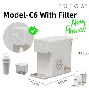 IUIGA 4.5L Hot & Cold Water Dispenser with Built-in Filter | Instant 10°C Cold Water Home & Office | 1-Year-Warranty