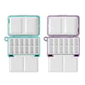 Portable Watercolor Palette Box Mixing Tray For Artist Student Watercolour Oil Acrylics Gouaches Painting