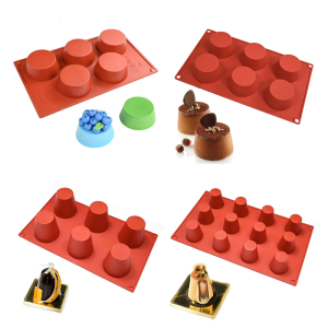 3D Flat Top Cone Silicone Molds For Artistic Mousses Cakes Chocolate Dessert And Scented Baking Tool With Easy Releases
