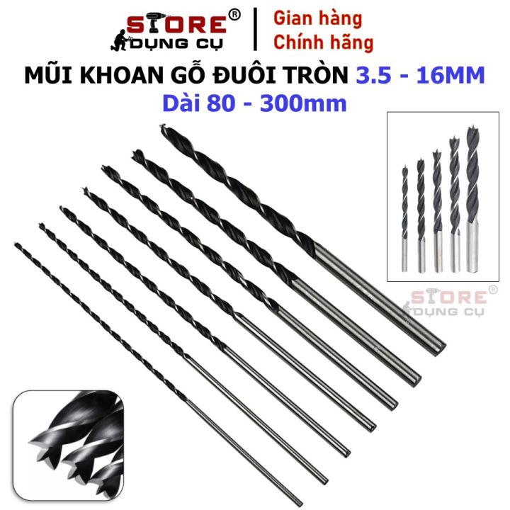 3.5-16mm Mũi khoan gỗ thép Carbon L+R+T LRTMKGDT, Mũi khoan gỗ xoắn ốc ...