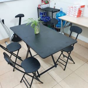 Combo Bộ Bàn Ghế Ăn Thông Minh Gấp Gọn Bộ Bàn 2 Ghế 4 Ghế 6 Ghế Kích Thước 120x60x74cm